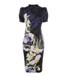 Sculpting Floral Pencil Dress at Karen Millen